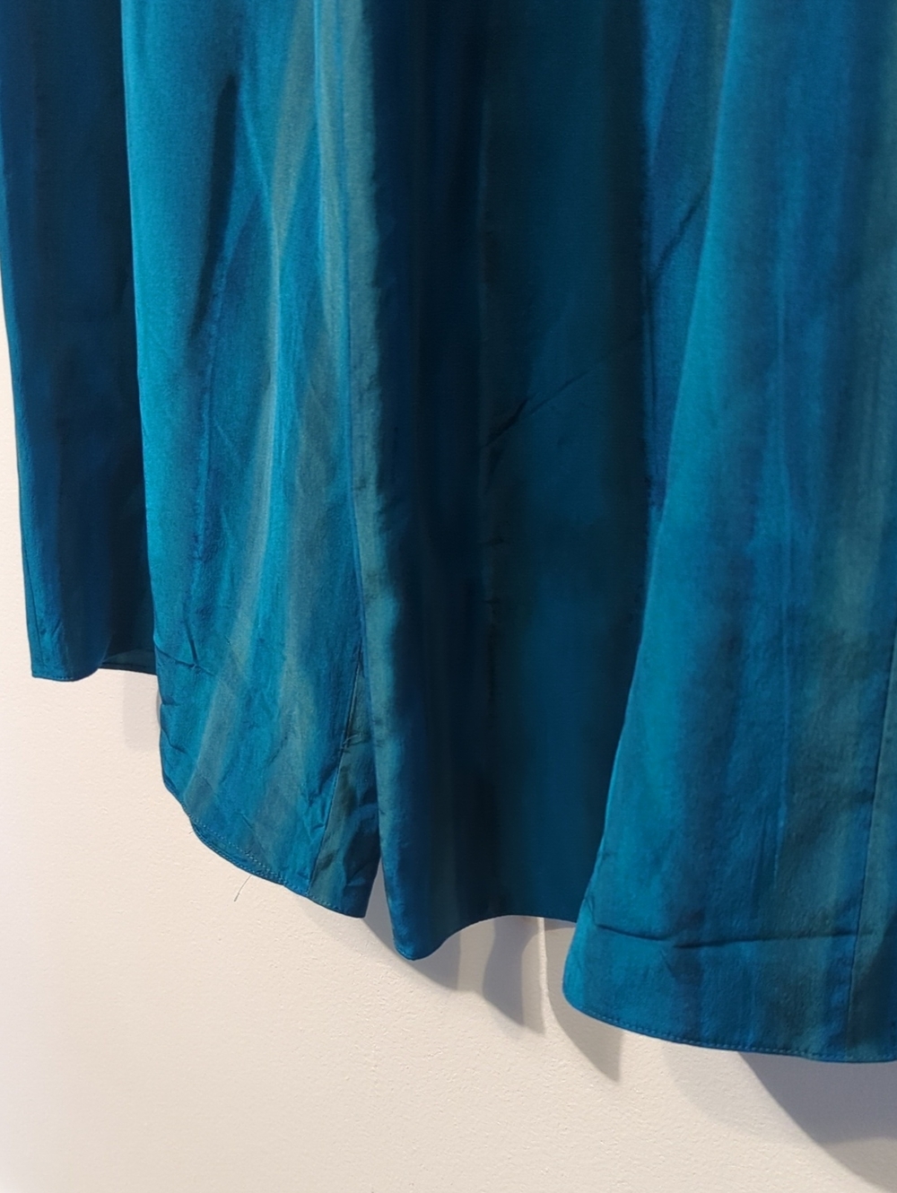 VINTAGE SILK drawstring wide-leg pants - size 10 - Picture 6 of 9